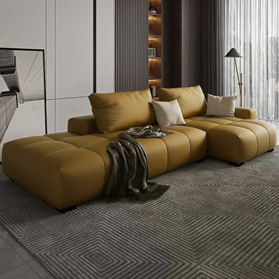 Saronno Grey Technology Cloth Sectional 82.67"D+68.9"D