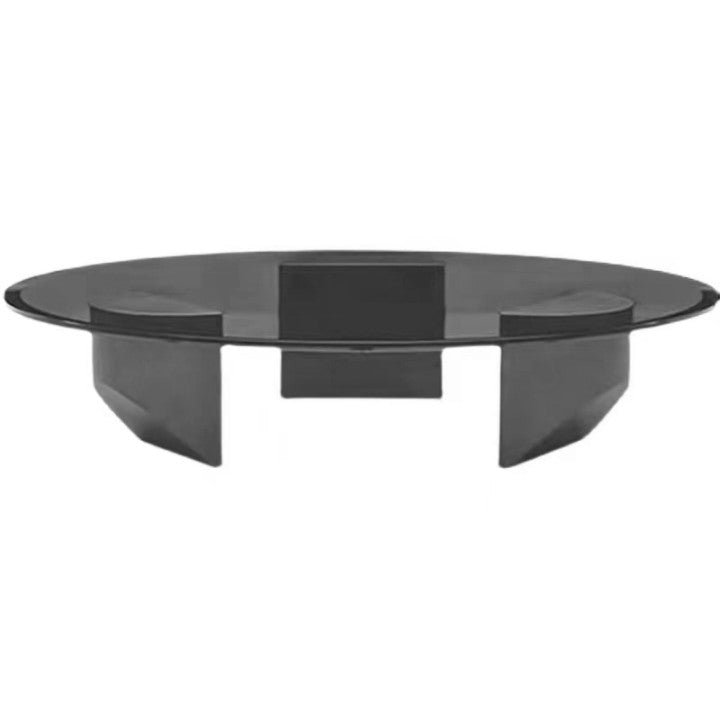 Schio Black Tempered Glass Coffee Table 35.43"D